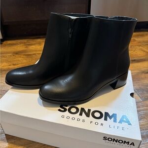NEW Sonoma women’s size 9.5 black ankle boots